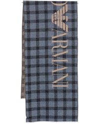 Emporio Armani - Tartan Scarf - Lyst