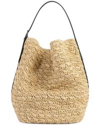 TOTEME - Belted Raffia Tote Bag - Lyst