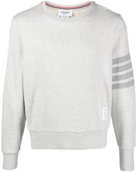 Thom Browne - 4-bar Stripes Cotton Sweatshirt - Men's - Cotton - Lyst