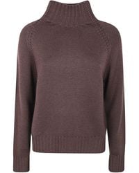 Rossopuro - Long Sleeve Turtleneck Sweater - Lyst