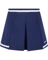 Sporty & Rich - Serif Logo "Mila" Skirt - Lyst
