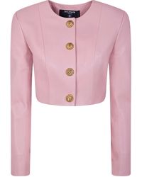 Balmain - Leather Jacket - Lyst