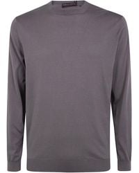 FILIPPO DE LAURENTIIS - Long Sleeves Round Neck Sweater - Lyst