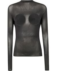 Jean Paul Gaultier - Light Jersey Backless Top With Covered Cup Detail - Lyst