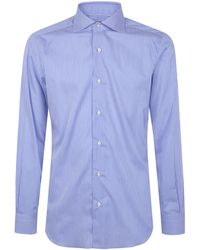Barba Napoli - Classic Cotton Twill "Stright Bacchetta" Shirt - Lyst