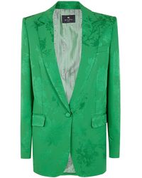Etro - Double Breasted Jacket - Lyst