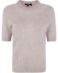 Seventy - Sweater Cashmere Short Sleeves Round Neck - Lyst