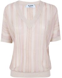 Blugirl Blumarine - Stripes Lux Sweater - Lyst
