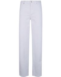 7 For All Mankind - "Stovepipe" Stretch Straight Leg Jeans - Lyst