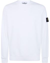 Stone Island - Round Neck Sweatshirt - Lyst
