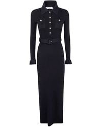 Self-Portrait - Ribbed Knit Maxi Dress - Lyst