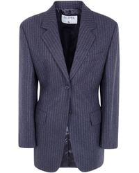 Filippa K - Jacket Flannel Blazer "Hourglass Pinstripe" - Lyst