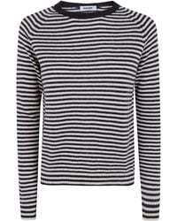 Base London - Sweater Striped Round Neck - Lyst