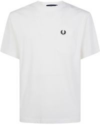 Fred Perry - T-Shirt Pocket Detail "M2408" - Lyst