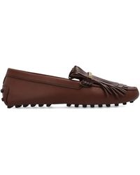 Tod's - Mocassino Con Frangia E Suola Driver - Lyst