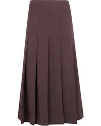 DR. HOPE - Skirt Pleated "Asymmetrical Midi" - Lyst