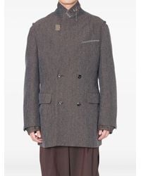 Kolor - "Jacket 02" Split Double Breast Coat - Lyst
