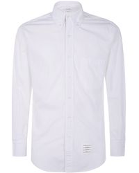 Thom Browne - Classic L/S Bd Pc Shirt W/ Cf Gg Placket - Lyst