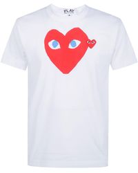 COMME DES GARÇONS PLAY - T-Shirt Heart "Re Emblem Heart" - Lyst