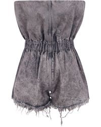 Rick Owens - Jeans Denim Crater Shorts - Lyst