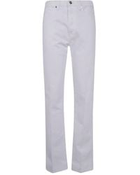 FRAME - "The Vertical" High Rise Straight Leg Jeans - Lyst