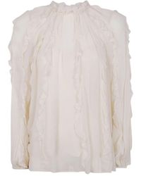 Zimmermann - "Frill" Billow Blouse - Lyst