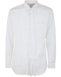 Comme des Garçons - Fringed Long-sleeve Cotton Shirt - Lyst