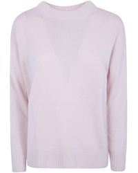 Rossopuro - Sweater Boat Neck "Long Sleeved Boat Neckline Over Sweater" - Lyst