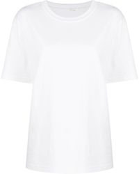 Alexander Wang - Essential Jersey Short Sleeve Tee With Puff Logo And Bound Neck - Lyst