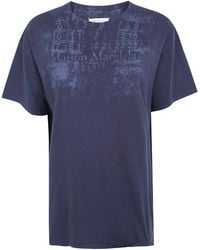 Maison Margiela - T-Shirt Regular Fit "Numbers" - Lyst