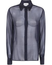 Semicouture - Shirt Transparent Buttons "Floelle" - Lyst