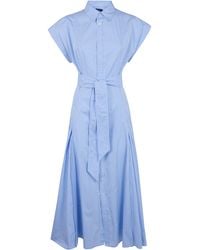 Polo Ralph Lauren - Short Sleeves Shirt Midi Dress - Lyst