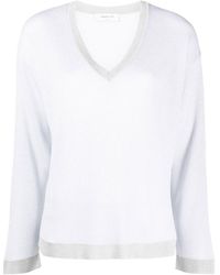 Fabiana Filippi - V-neck Long Sleeve Sweater - Lyst