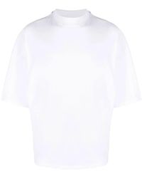 Jil Sander - T-Shirt A Collo Tondo Maniche Corte Di - Lyst