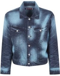 KENZO - Boke Heart Oversize Trucker Jacket - Lyst