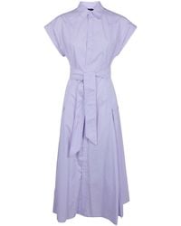 Polo Ralph Lauren - Short Sleeves Shirt Midi Dress - Lyst