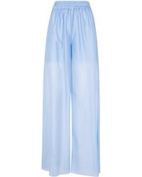 DR. HOPE - Trousers Lyocell "4658.1.4281 0524 Sky" - Lyst
