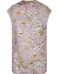 Alberta Ferretti - Printed Sequins Shirt - Lyst