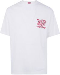KENZO - Crewneck Embroidered T-Shirt - Lyst