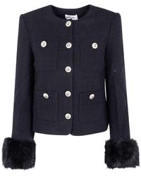 Self-Portrait - Tweed Jacket - Lyst