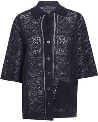 Y's Yohji Yamamoto - Open Collar Knit Shirt - Lyst