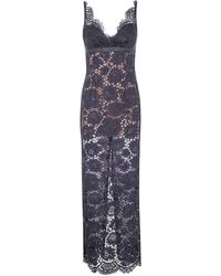 Self-Portrait - Floral Lace Maxi Dress - Lyst
