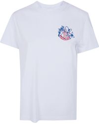 Moncler - Short Sleeves Heavy Combed Cotton Jersey T-Shirt - Lyst
