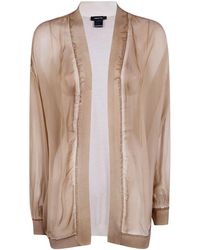 Avant Toi - Hand Painted Chiffon Cardigan With Pure Silk Fine Back And E - Lyst