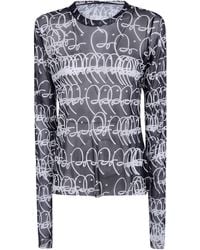 Maria Calderara - T-Shirt Graphic Pattern Large Bi - Lyst
