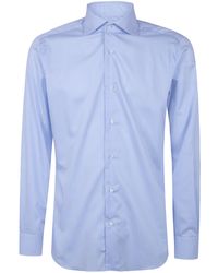 Barba Napoli - Classic Cotton Twill "Straight Bacchetta" Shirt - Lyst