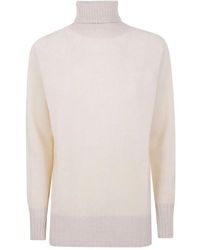 Twinset - Turtle Neck Oversize Sweater - Lyst