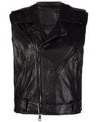 Giorgio Brato - Long Leather Gilet - Lyst