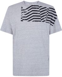 Golden Goose - "Journey" Regular T-Shirt Cotton Slub Jersey Flag - Lyst