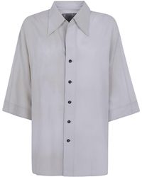 Ziggy Chen - Shirt Short Sleeves "Back Gathered Shirt" - Lyst